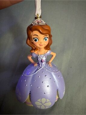 Disney Purple Sofia the First Princess Ornament with Silver Tiara